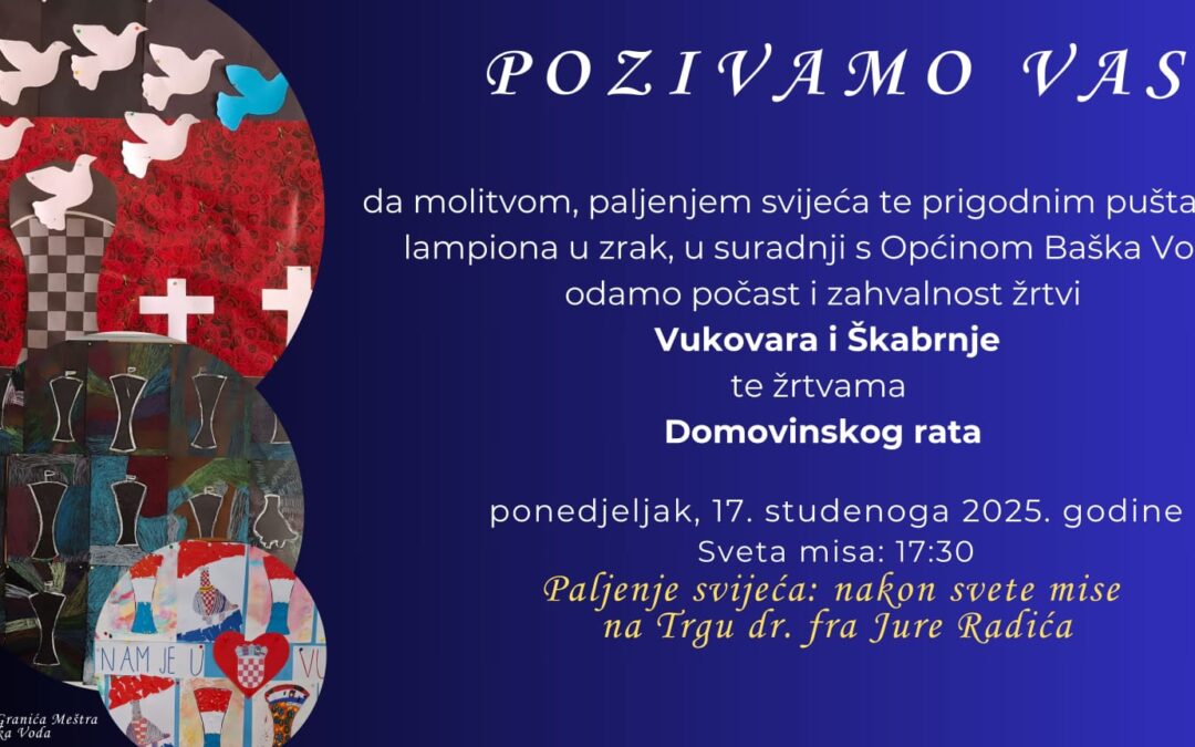 Obavijest o nenastavnom danu i obilježavanju Dana sjećanja