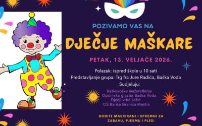 Pozivamo Vas na dječje maškare!