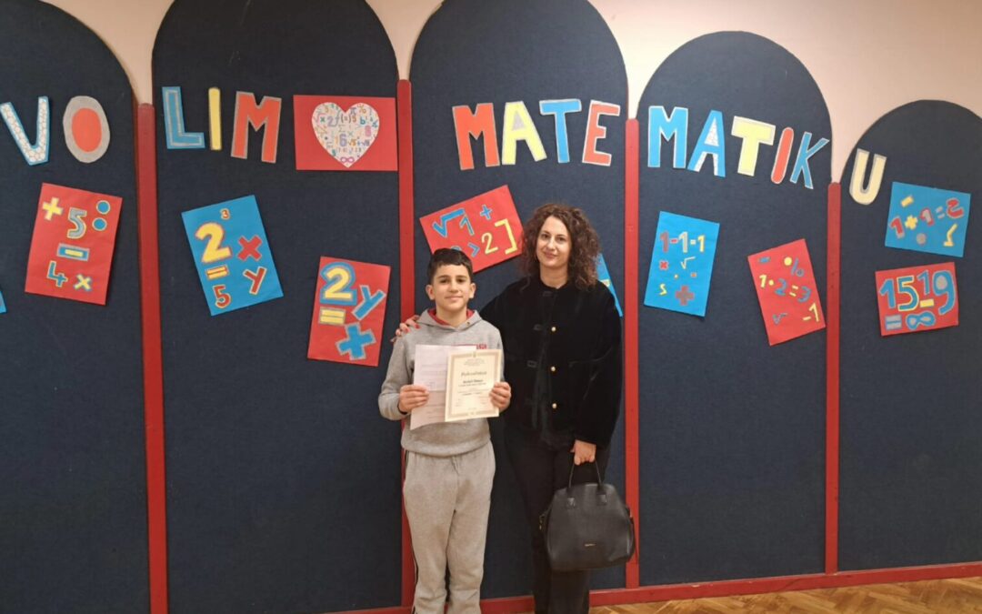 Michele opet među najboljima – pozvan na Državno natjecanje iz matematike