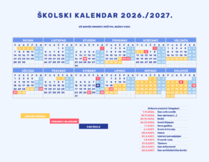 Školski kalendar 2026./2027.